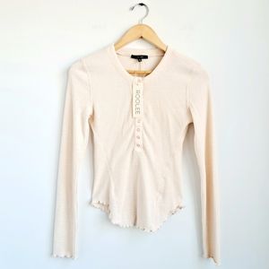 Roolee Ronan Lettuce Edge Long Sleeve